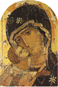 Our Lady of Vladimir Detail Arched Magnet Our Lady of Vladimir Detail Arched Magnet