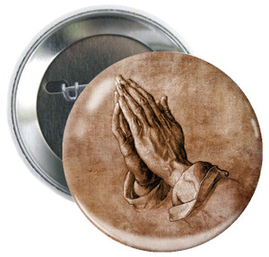 Hands in Prayer Button Hands in Prayer Button