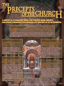 The Precepts of the Church Explained Poster The Precepts of the Church Explained Poster