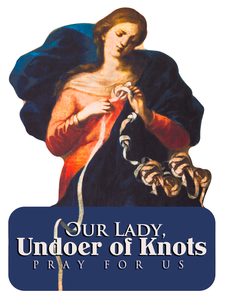 Mary Undoer of Knots Visor Clip Mary Undoer of Knots Visor Clip