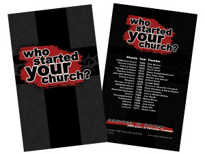 Who Started Your Church Holy Card