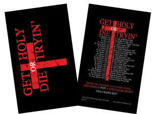 Get Holy or Die Tryin' Holy Card Get Holy or Die Tryin' Holy Card