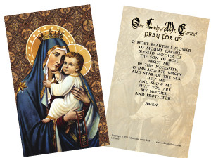 Our Lady of Mt. Carmel Holy Card Our Lady of Mt. Carmel Holy Card