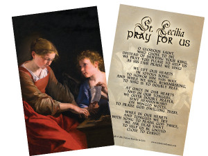 St. Cecilia Holy Card St. Cecilia Holy Card
