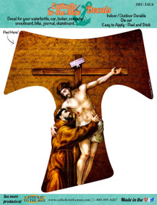 St Francis Tau Cross Decal St Francis Tau Cross Decal