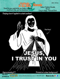 Divine Mercy (White) Decal Divine Mercy (White) Decal