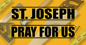 St. Joseph Pray for Us Vinyl Bumper Sticker St. Joseph Pray for Us Vinyl Bumper Sticker