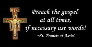Preach the Gospel (black) Vinyl Bumper Sticker Preach the Gospel (black) Vinyl Bumper Sticker
