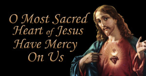 Sacred Heart of Jesus Vinyl Bumper Sticker Sacred Heart of Jesus Vinyl Bumper Sticker