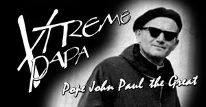 St. John Paul II Xtreme Papa Vinyl Bumper Sticker