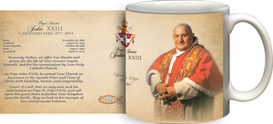 Pope John XXIII Sainthood Portrait Commemorative Prayer Mug