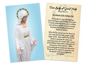 Our Lady of Good Help Miracle Holy Card Our Lady of Good Help Miracle Holy Card