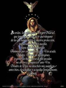Spanish Memorare Poster Spanish Memorare Poster