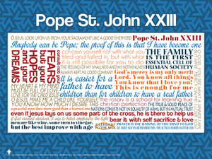 Pope Saint John XXIII Quote Poster Pope Saint John XXIII Quote Poster