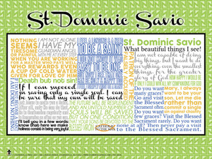 Saint Dominic Savio Quote Poster Saint Dominic Savio Quote Poster