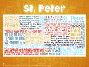 Saint Peter Quote Poster