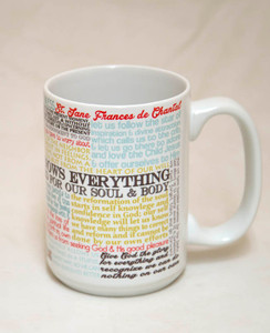 Saint Jane Frances de Chantal Quote Mug Saint Jane Frances de Chantal Quote Mug