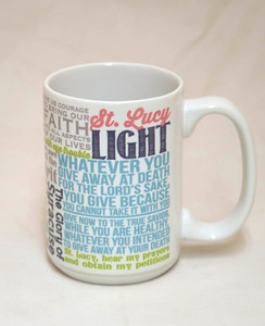 Saint Lucy Quote Mug Saint Lucy Quote Mug