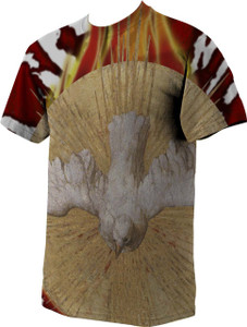 Holy Spirit Burnt Graphic Poly T Shirt Holy Spirit Burnt Graphic Poly T Shirt