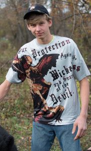St. Michael the Archangel Graphic Poly T Shirt St. Michael the Archangel Graphic Poly T Shirt