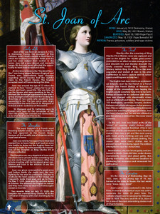 Saint Joan of Arc Explained Poster Saint Joan of Arc Explained Poster