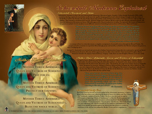 Schoenstatt Madonna Explained Poster
