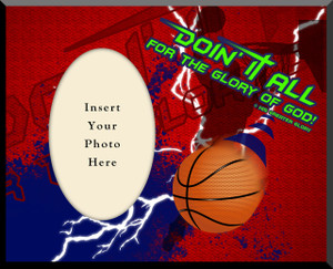 "Doing It All" Basketball Photo Frame "Doing It All" Basketball Photo Frame