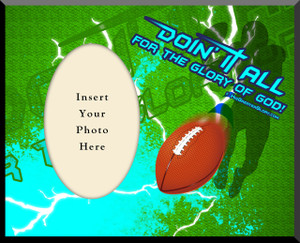 "Doing It All" Football Photo Frame