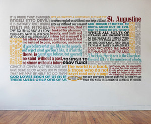 Saint Augustine Quote Wall Decal Saint Augustine Quote Wall Decal