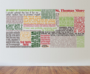 Saint Thomas More Quote Wall Decal