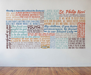 Saint Philip Neri Quote Wall Decal