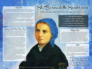 St. Bernadette Soubirous Explained Poster St. Bernadette Soubirous Explained Poster