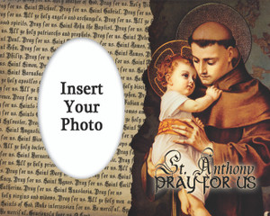 St. Anthony with Jesus Photo Frame St. Anthony with Jesus Photo Frame