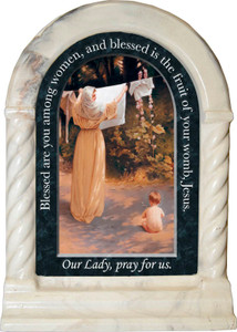 Polish Madonna Prayer Desk Shrine Polish Madonna Prayer Desk Shrine
