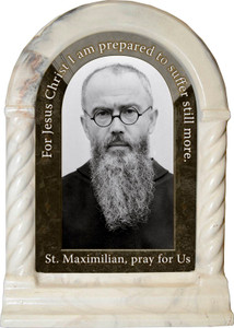 St. Maximilian Kolbe Prayer Desk Shrine
