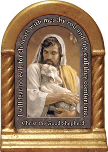 Christ the Good Shepherd Prayer Desk Shrine Christ the Good Shepherd Prayer Desk Shrine