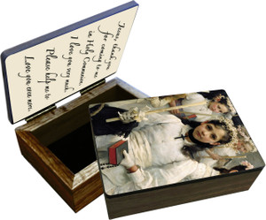 After the First Holy Communion (Detail 1 Girl) Keepsake Box