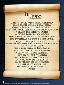 Spanish Apostles' Creed  Poster Spanish Apostles' Creed  Poster