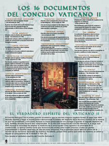 Spanish Vatican II Council Documents Explained Poster Spanish Vatican II Council Documents Explained Poster