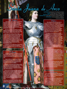 Spanish Saint Joan of Arc Explained Poster Spanish Saint Joan of Arc Explained Poster