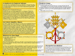 Spanish Vatican Flag Explained Poster Spanish Vatican Flag Explained Poster