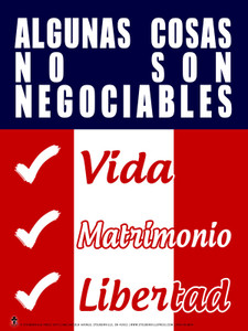 Spanish Some Things are Not Negotiable Poster Spanish Some Things are Not Negotiable Poster