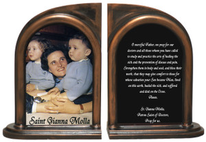 St. Gianna Doctor's Prayer Bookends