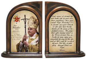 Commemorative Pope Benedict XVI Bookends Commemorative Pope Benedict XVI Bookends