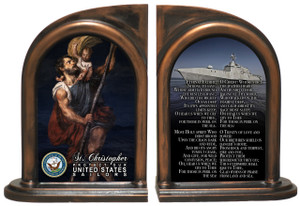 St. Christopher Navy Bookends St. Christopher Navy Bookends