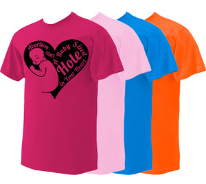 Abortion Leaves a Baby Sized Hole Heart T-Shirt Abortion Leaves a Baby Sized Hole Heart T-Shirt