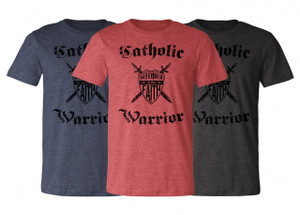 The Catholic Warrior Defender of the Faith T-Shirt The Catholic Warrior Defender of the Faith T-Shirt