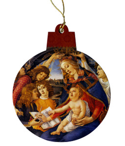 Madonna of the Magnificat Wood Ornament Madonna of the Magnificat Wood Ornament