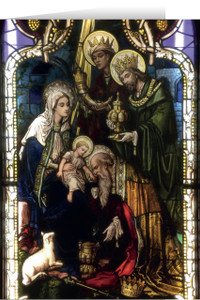 Wisemen Stained Glass Christmas Cards (25 Cards) Wisemen Stained Glass Christmas Cards (25 Cards)