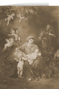 Sepia German Holy Family Christmas Cards (25 Cards) Sepia German Holy Family Christmas Cards (25 Cards)